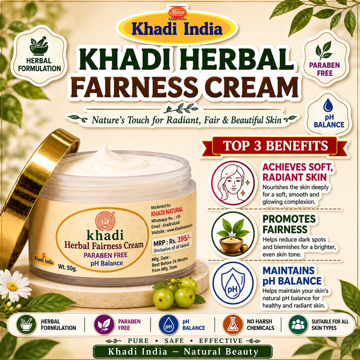 Khadi fairness cream